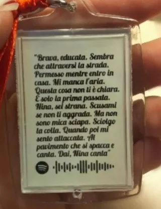 Portachiavi "Nina Canta" di Angelina Mango