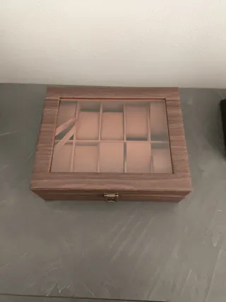 Scatola porta orologi similpelle