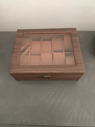 Scatola porta orologi similpelle