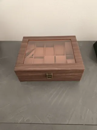Scatola porta orologi similpelle