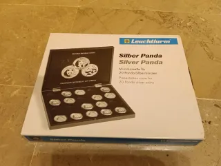 Estuche Monedas Panda Plata