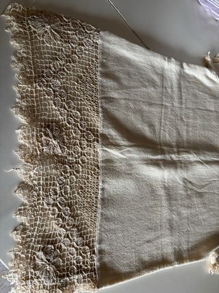 2 Pantalones Beige Talla 40 y 42 de algodon