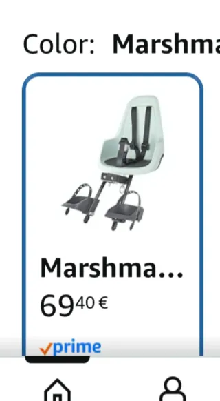 Asiento bici niño/a hasta 3 años