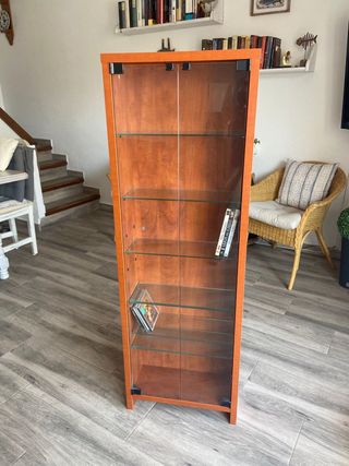 Vitrina Madera y Cristal Cerezo