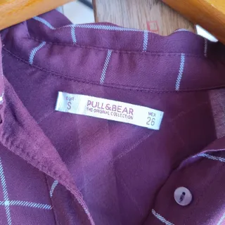 Camisa Cuadros Pull&Bear Talla S