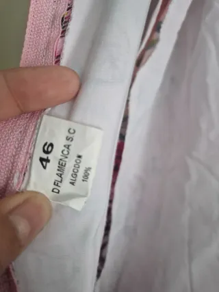 Traje de flamenca rosa y morado T44-46