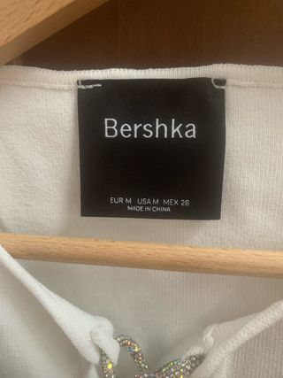 Nuovo Top Bershka color panna Tg M