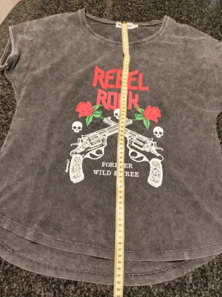 Camiseta Animosa gris mujer