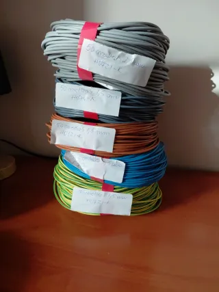 Lote Cables Eléctricos H07Z1-K y H07V-K