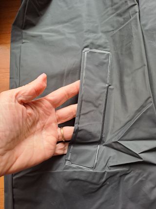 Impermeabile cerato nero