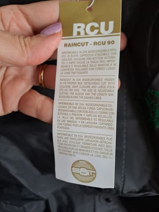 Impermeabile cerato nero