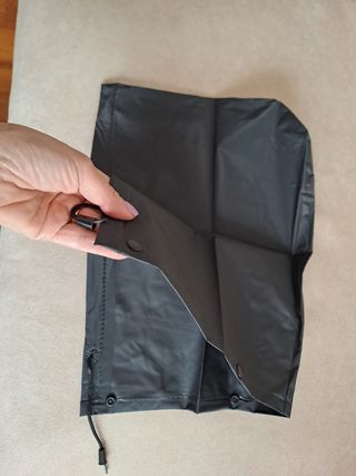 Impermeabile cerato nero