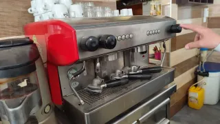 Cafetera Espresso Profesional Roja