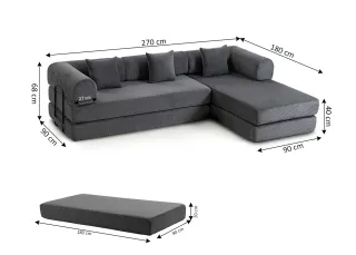 Sofá Cama Gris Herrero Oferta