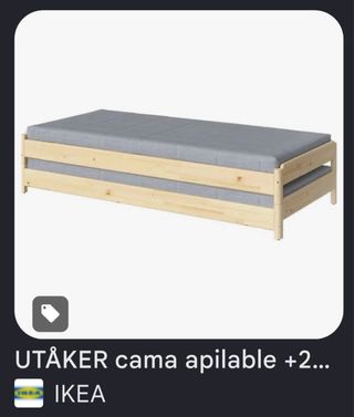 Cama apilable UTAKER IKEA