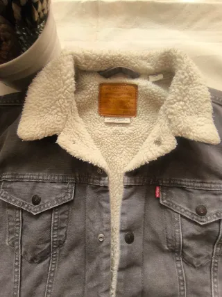 Chaqueta Levi's Original Gris Forrada