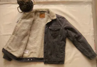 Chaqueta Levi's Original Gris Forrada