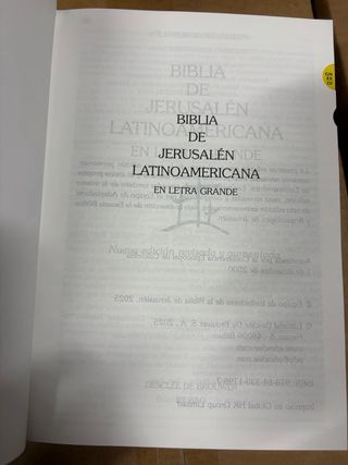 Biblia de Jerusalem Latinoamericana letra grande