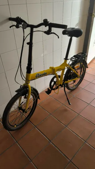 Bicicleta Plegable Amarilla