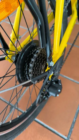 Bicicleta Plegable Amarilla