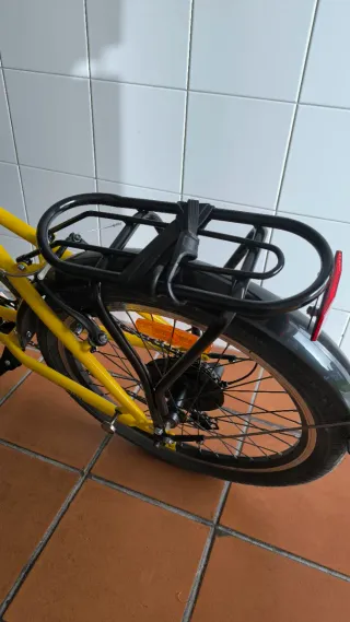 Bicicleta Plegable Amarilla