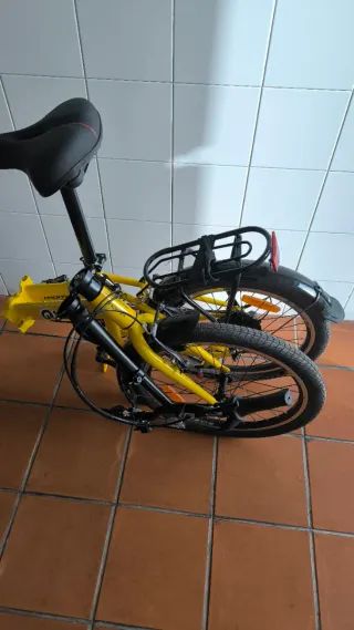 Bicicleta Plegable Amarilla