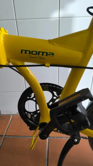 Bicicleta Plegable Amarilla