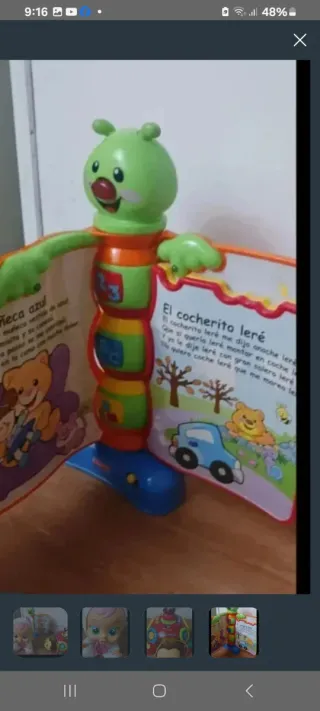 Lote: Muñeco, Tortuga y Cancionero