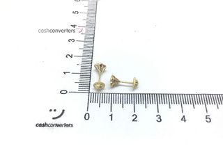 pendientes oro 18k con piedra