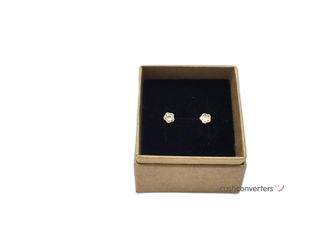 pendientes oro 18k con piedra