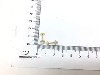 pendientes oro 18k con piedra