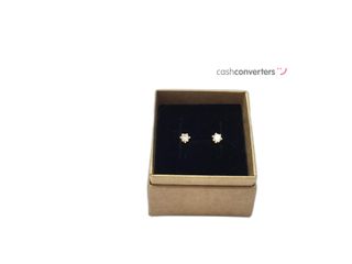 pendientes oro 18k con piedra