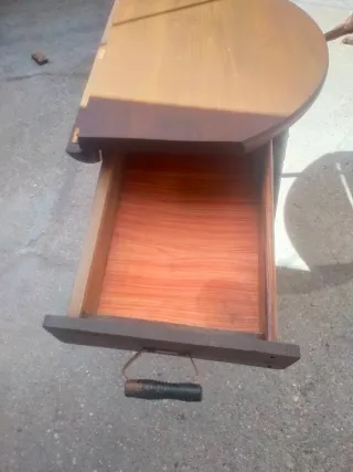 Mesa de comedor extensible madera y metal