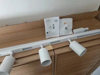 Lámpara Carril Orientable Blanco 4 Luces GU10