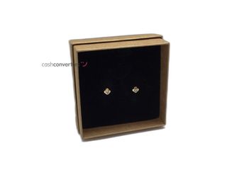 pendientes oro 18k con piedra