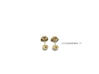 pendientes oro 18k con piedra