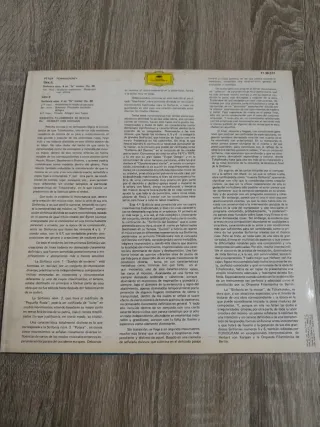 Vinilo Peter Tchaikovsky Sinfonía 4 DG