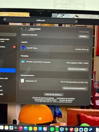 MacBook Air M2 2022 8GB Plata