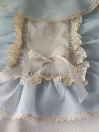 Moisés de bebé azul con dosel