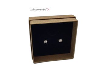 pendientes oro 18k con piedra