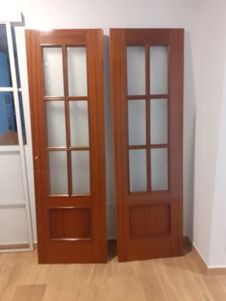 Puerta Sapelli con cristal (varias unidades)