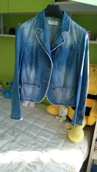 Giubbino Benetton donna jeans