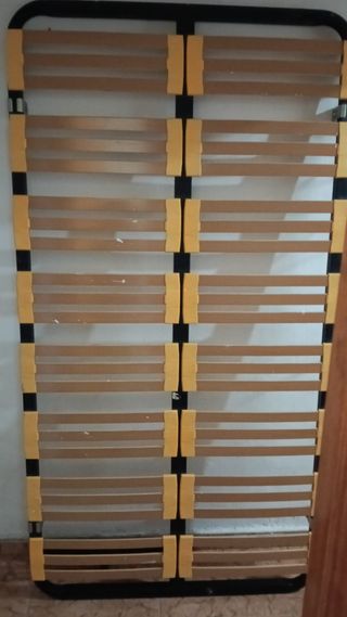 Somier de madera y metal
