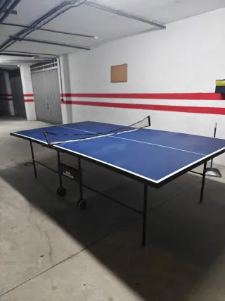 Mesa Ping Pong Plegable Azul