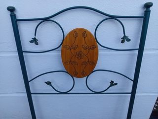 Cabecero Cama 90cm Metal y Madera