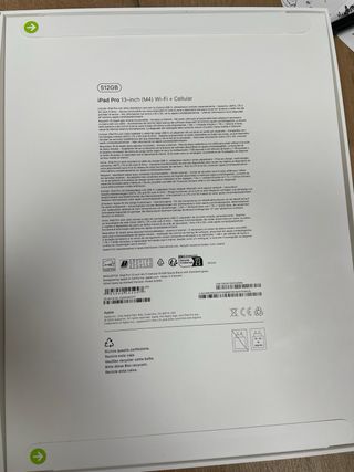iPad Pro M4 512GB Wifi+Cellular. Precintado