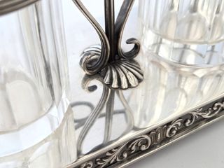 Set Condimento Argento 800 Vetro