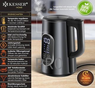 Hervidor de Acero Inoxidable Kesser