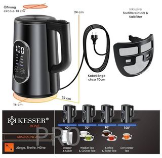 Hervidor de Acero Inoxidable Kesser