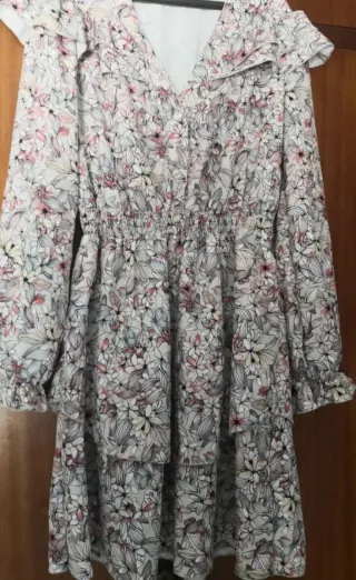 Vestido volantes talla L-XL floral